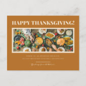 Happy Thanksgiving individuell anpassbare Postkart Postkarte (Vorderseite)