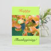 Happy Thanksgiving IV Einladung (Stehend Vorderseite)