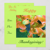 Happy Thanksgiving IV Einladung (Vorne/Hinten)