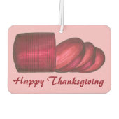 Happy Thanksgiving Jellied Canned Cranberry Sauce Autolufterfrischer (Rückseite)