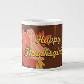 Happy Thanksgiving Jumbo-Tasse (Vorderseite)