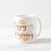 Happy Thanksgiving Kaffeetasse (VorderseiteRechts)