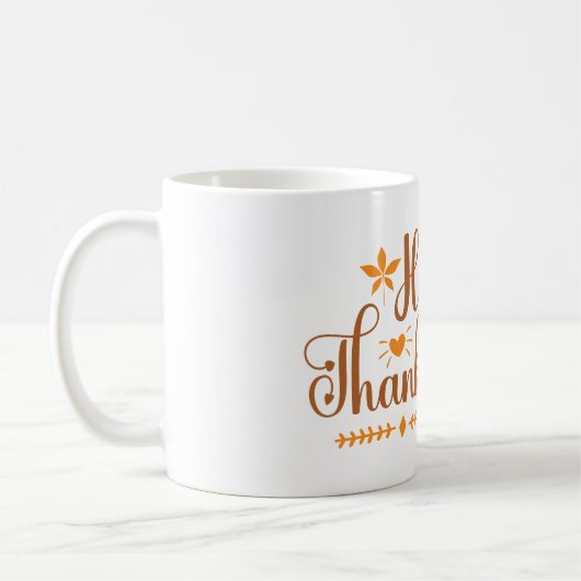 Happy Thanksgiving Kaffeetasse (Links)