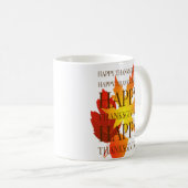 Happy Thanksgiving Kaffeetasse (VorderseiteRechts)