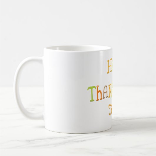 Happy Thanksgiving Kaffeetasse (Links)