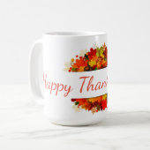 Happy Thanksgiving Kaffeetasse (Vorderseite Links)