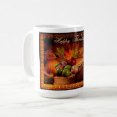 Happy Thanksgiving Kaffeetasse (Vorderseite Links)