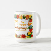 Happy Thanksgiving Kaffeetasse (VorderseiteRechts)