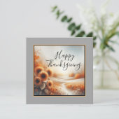 Happy Thanksgiving Karte (Stehend Vorderseite)