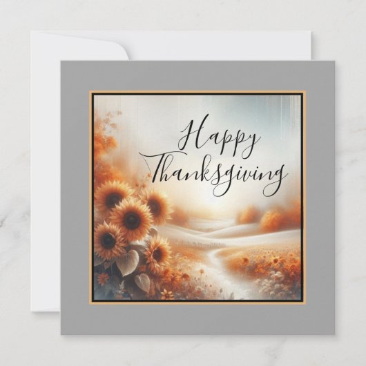 Happy Thanksgiving Karte (Vorderseite)