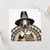 Happy Thanksgiving Karte (Vorderseite/Rückseite Beispiel)