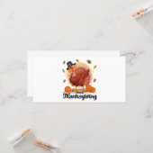 Happy Thanksgiving Karte (Vorderseite/Rückseite Beispiel)