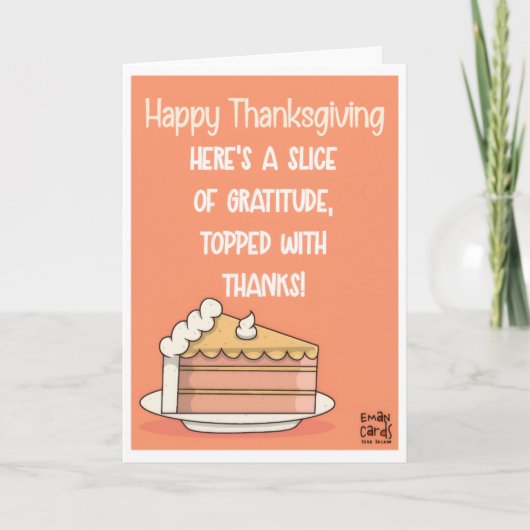 Happy Thanksgiving Karte (Vorderseite)