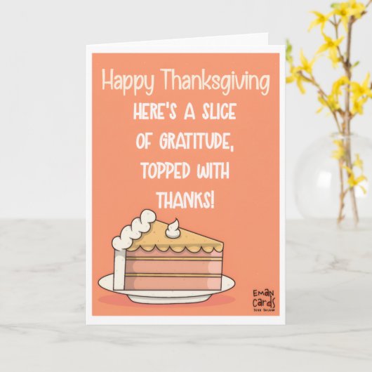 Happy Thanksgiving Karte (Gelbe Blume)