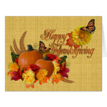 Happy Thanksgiving-Kartenschmetterlinge