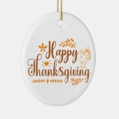 Happy Thanksgiving Keramik Ornament (Rechts)