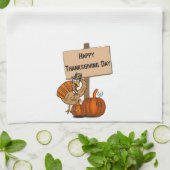 Happy Thanksgiving Kitchen Handtuch Leere Zuhause (Gefaltet)