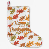 Happy Thanksgiving Kleiner Weihnachtsstrumpf (Vorderseite)