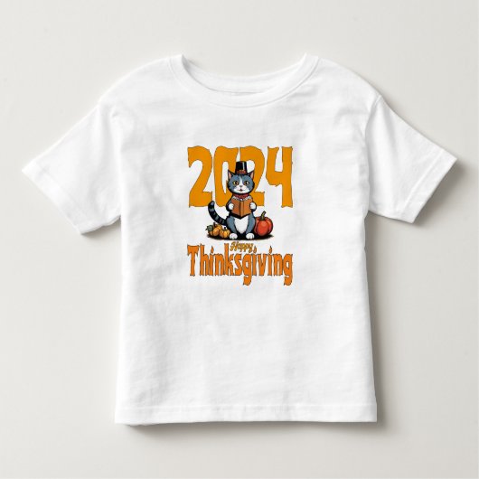 Happy Thanksgiving Kleinkind T-shirt (Vorderseite)