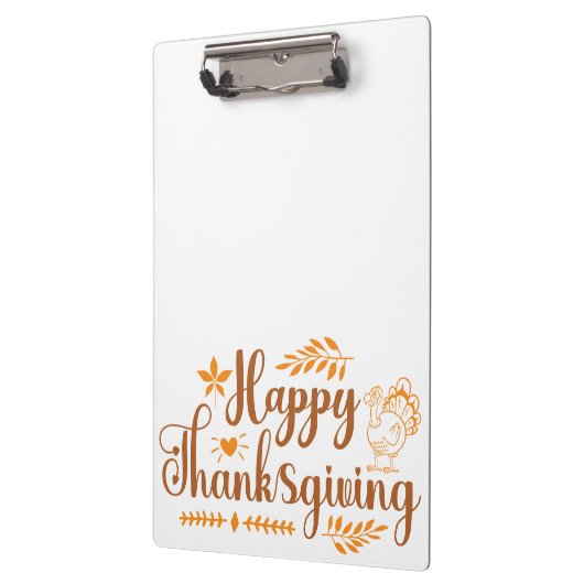 Happy Thanksgiving Klemmbrett (Links)