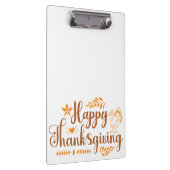Happy Thanksgiving Klemmbrett (Rechts)