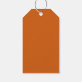 Happy Thanksgiving Kürbis benutzerdefinierte Skrip Geschenkanhänger (Rückseite)