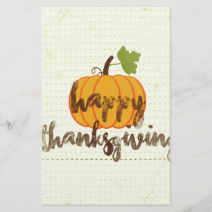Happy Thanksgiving Kürbis Briefpapier