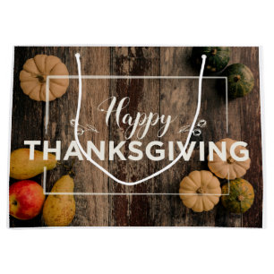 Happy Thanksgiving Kürbis Große Geschenktüte