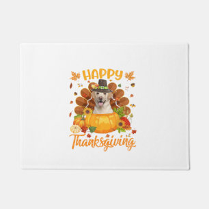 Happy Thanksgiving Labrador Dog Türkei Pumpkin Lon Fußmatte