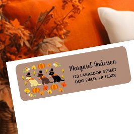 Happy Thanksgiving Labrador Silhouette