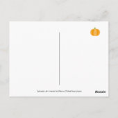 Happy Thanksgiving Labrador Silhouette Postkarte (Rückseite)