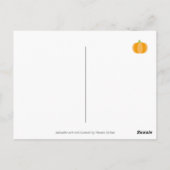 Happy Thanksgiving Labrador Silhouette White Postkarte (Rückseite)