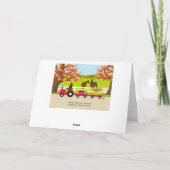 Happy Thanksgiving Labradors and Traktor Card Karte (Rückseite)