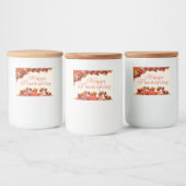 Happy Thanksgiving Lebensmitteletikett (Flaschen)