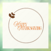 Happy Thanksgiving-Lesekreis Fensteraufkleber (Blatt 3)