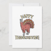 Happy Thanksgiving Llama Alpaca Türkei Fun Gift Ankündigung (Vorderseite)