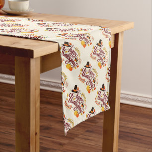 Happy Thanksgiving Long Table Runner Großer Tischläufer