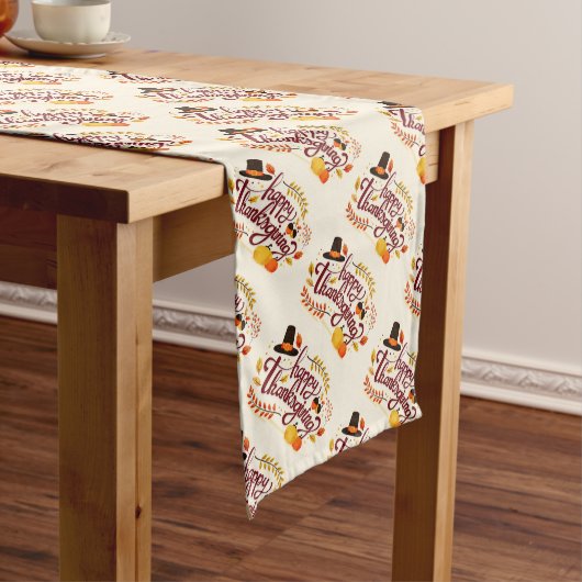 Happy Thanksgiving Long Table Runner Großer Tischläufer (Beispiel)