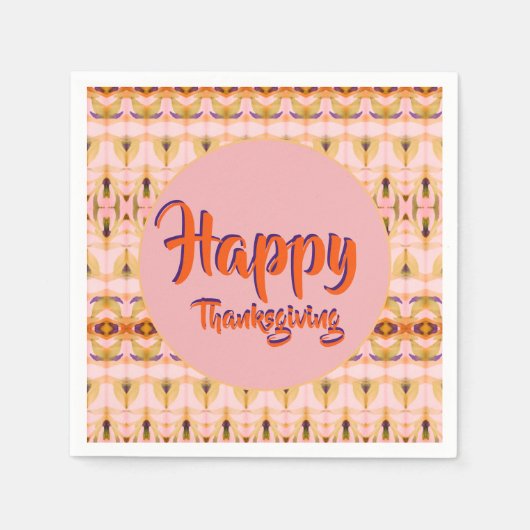 Happy Thanksgiving Luncheon Serviette (Vorderseite)