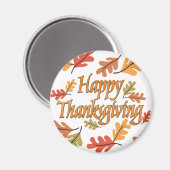 Happy Thanksgiving Magnet (Vorderseite/Rückseite)