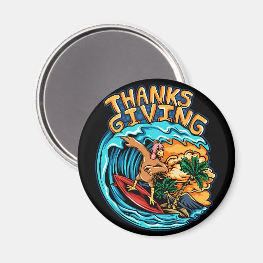 Happy Thanksgiving Magnet (Vorderseite/Rückseite)