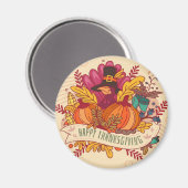 Happy Thanksgiving Magnet (Vorderseite/Rückseite)
