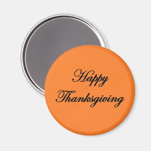 "Happy Thanksgiving" Magnet (Vorderseite/Rückseite)