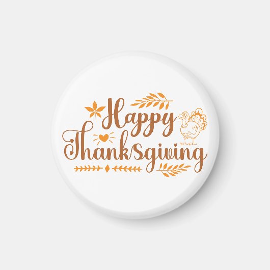 Happy Thanksgiving Magnet (Vorne)