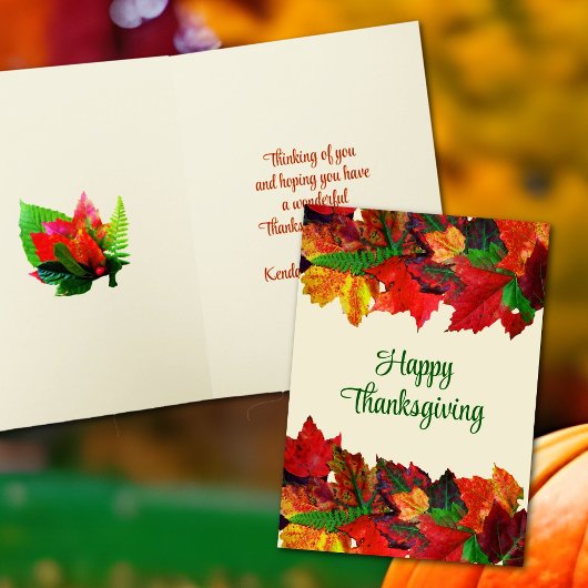 Happy Thanksgiving Message Cards Feiertagskarte