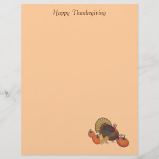 Happy Thanksgiving mit Türkischem Letterhead