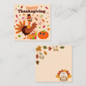 Happy Thanksgiving Mitteilungskarte (Vorne/Hinten)