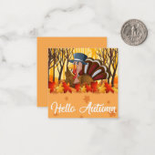 Happy Thanksgiving Mitteilungskarte (Vorderseite/Rückseite Beispiel)