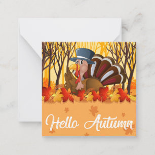 Happy Thanksgiving Mitteilungskarte