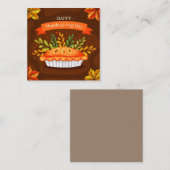Happy Thanksgiving Mitteilungskarte (Vorne/Hinten)